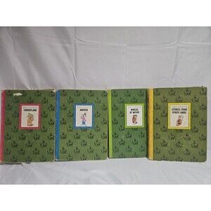 VTG The Wonderful Worlds of Walt Disney 4 Book Set Golden Press 1965